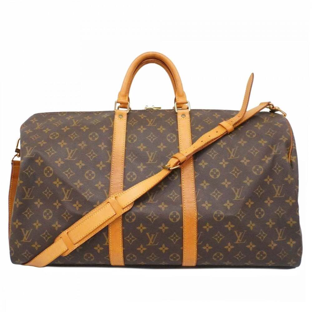 LOUIS VUITTON Brown Monogram Boston Bag